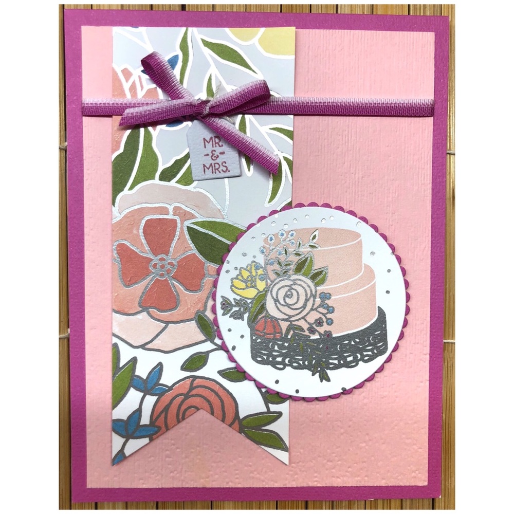 Handmade Floral Cake Greeting Card